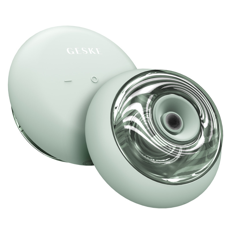Массажер для лица и тела GESKE Sonic Cool&Warm Face and Body Massager 9в1 green