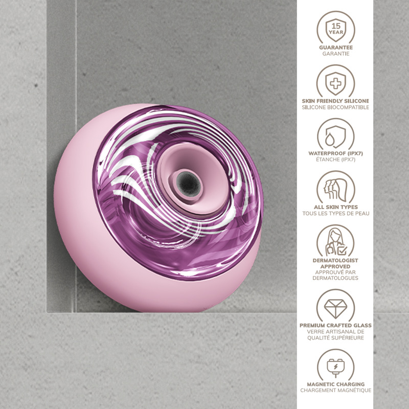 Массажер для лица и тела GESKE Sonic Cool&Warm Face and Body Massager 9в1 pink