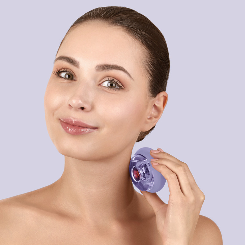 Массажер для лица и тела GESKE Sonic Cool&Warm Face and Body Massager 9в1 фиолетовый