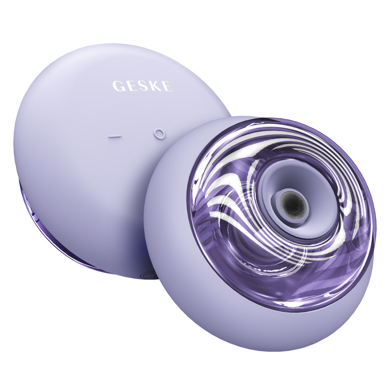 Массажер для лица и тела GESKE Sonic Cool&Warm Face and Body Massager 9в1 фиолетовый