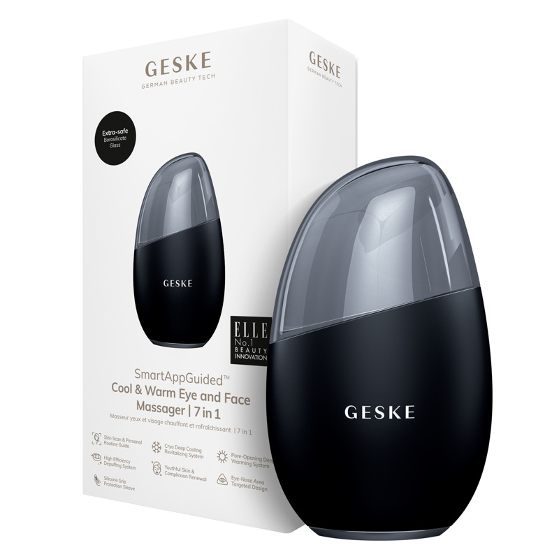 Массажер для глаз и лица GESKE Cool & Warm Eye and Face Massager 7 в 1 черный