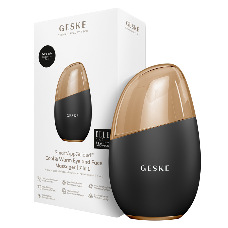 Массажер для глаз и лица GESKE Cool & Warm Eye and Face Massager 7 в 1 серый