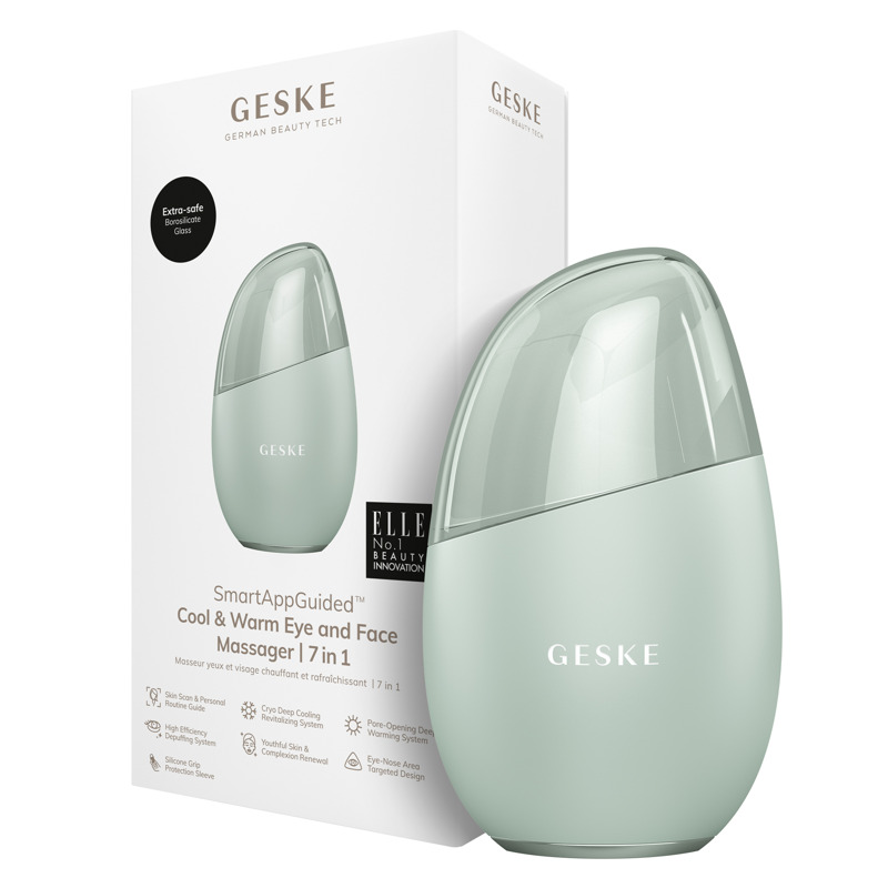 Массажер для глаз и лица GESKE Cool & Warm Eye and Face Massager 7 в 1 зеленый