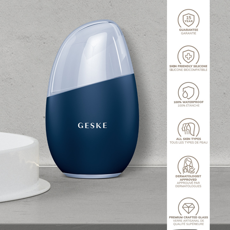 Масажер для обличчя GESKE Cool&Warm Eye and Face Massager 7в1 midnight