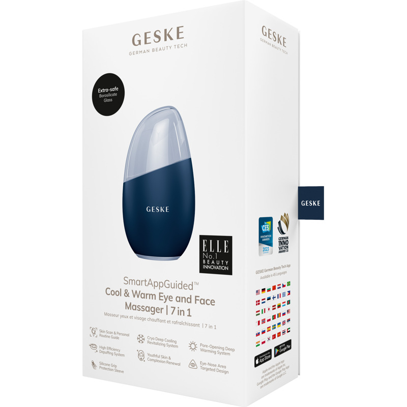 Масажер для обличчя GESKE Cool&Warm Eye and Face Massager 7в1 midnight