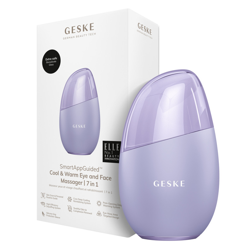 Массажер для глаз и лица GESKE Cool & Warm Eye and Face Massager 7 в 1 фиолетовый