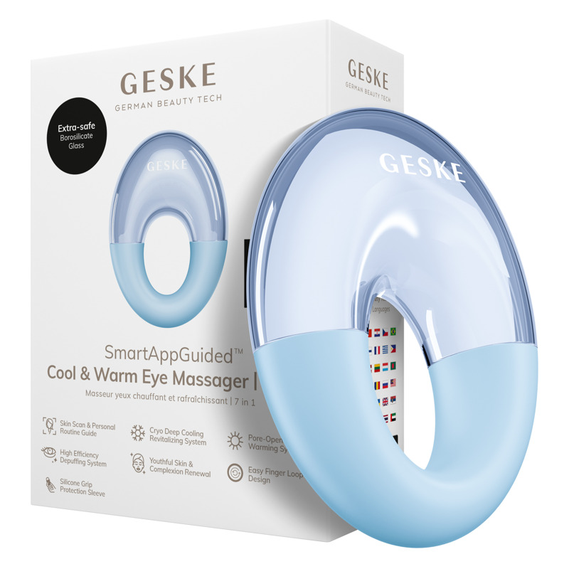 Массажер для глаз GESKE Cool&Warm Eye Massager 7в1 aquamarine