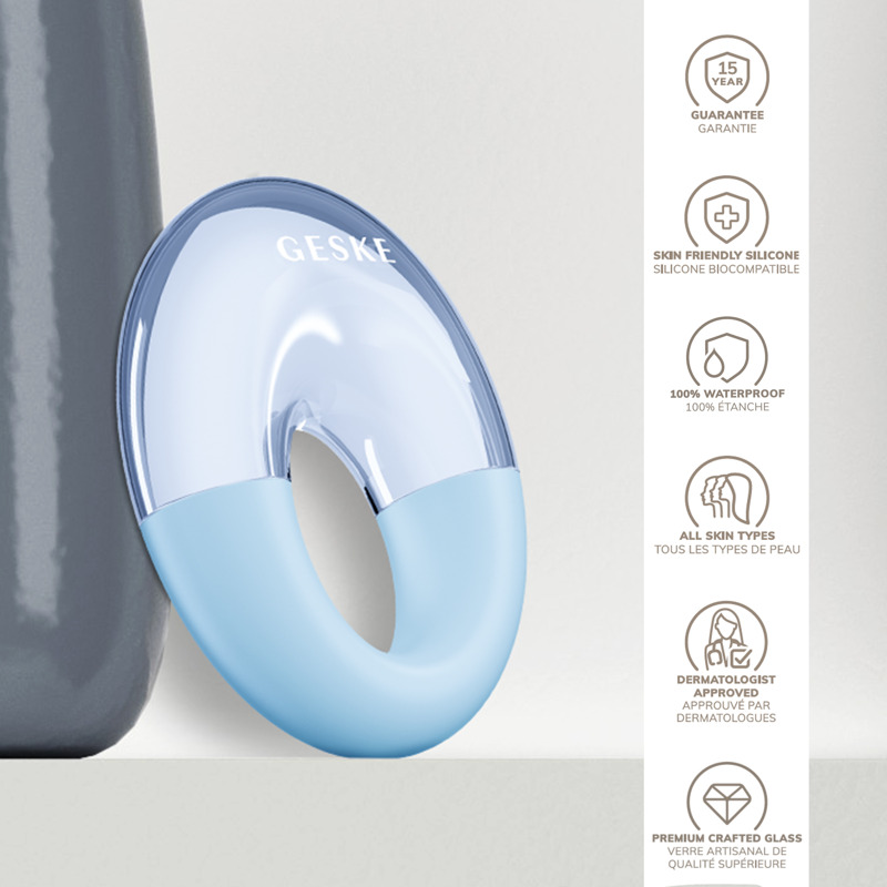 Массажер для глаз GESKE Cool&Warm Eye Massager 7в1 aquamarine