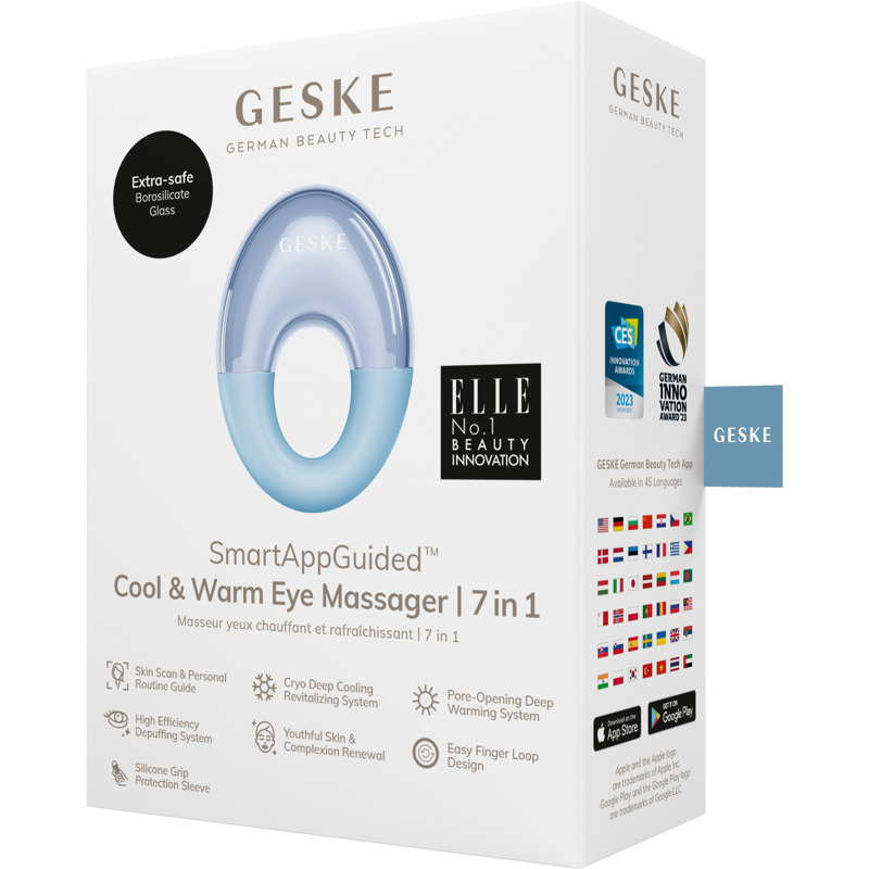 Массажер для глаз GESKE Cool&Warm Eye Massager 7в1 aquamarine