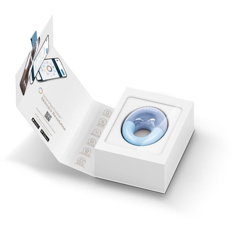 Массажер для глаз GESKE Cool&Warm Eye Massager 7в1 aquamarine
