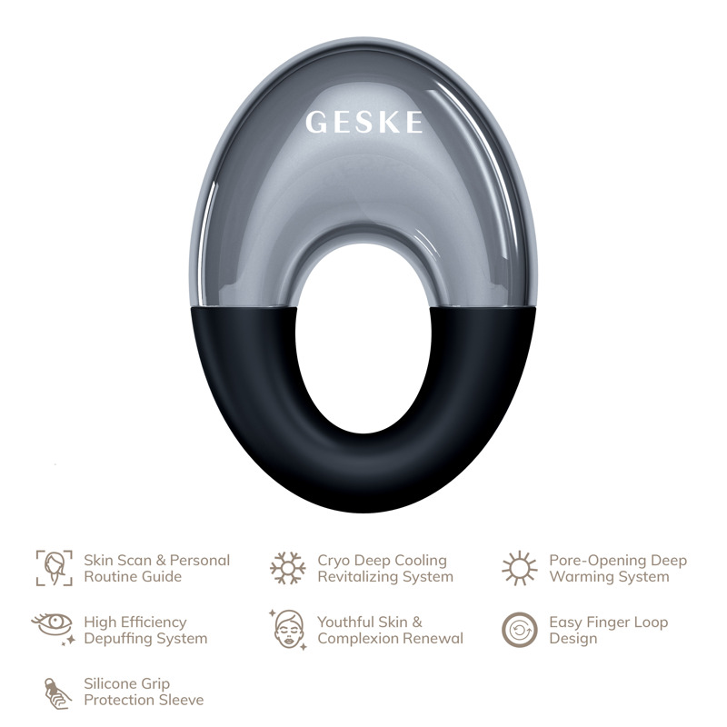 Массажер для глаз GESKE Cool&Warm Eye Massager 7в1 black