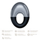 Массажер для глаз GESKE Cool&Warm Eye Massager 7в1 black