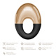 Массажер для глаз GESKE Cool&Warm Eye Massager 7в1 gray