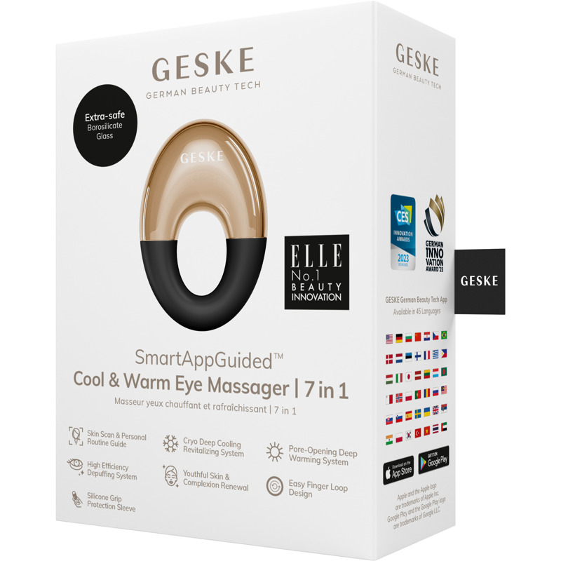 Массажер для глаз GESKE Cool&Warm Eye Massager 7в1 gray