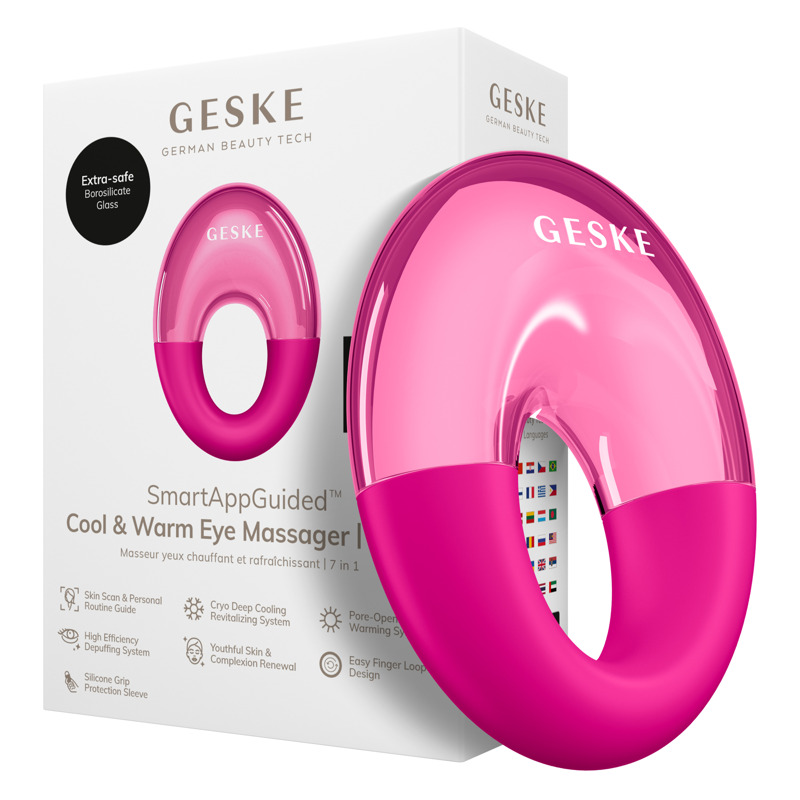 Массажер для глаз GESKE Cool&Warm Eye Massager 7в1 magenta