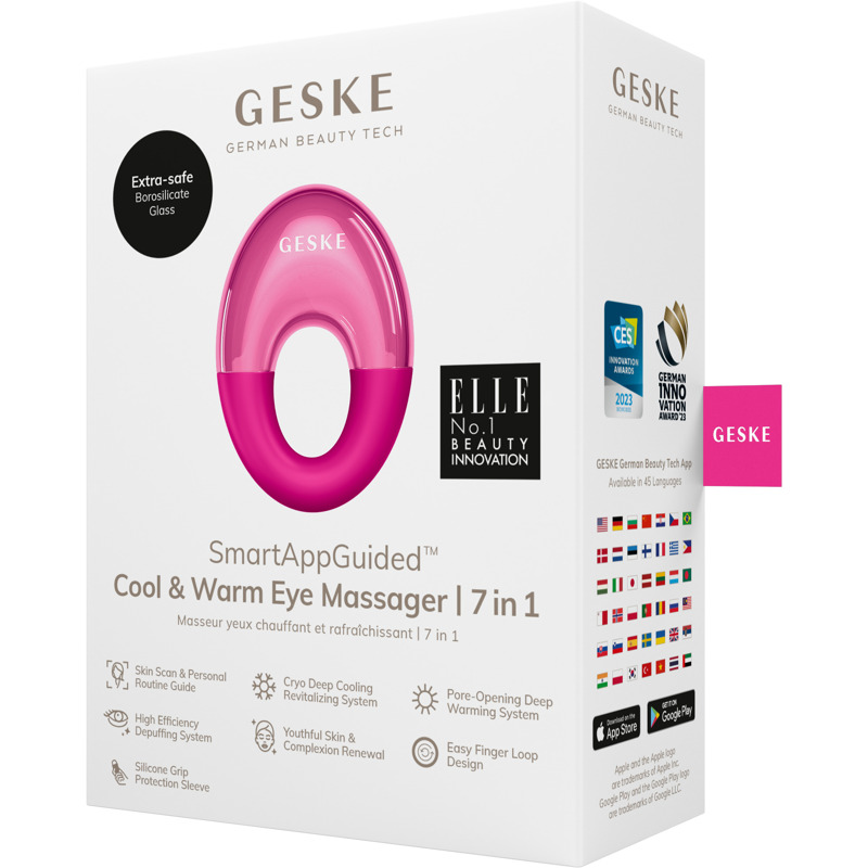 Массажер для глаз GESKE Cool&Warm Eye Massager 7в1 magenta