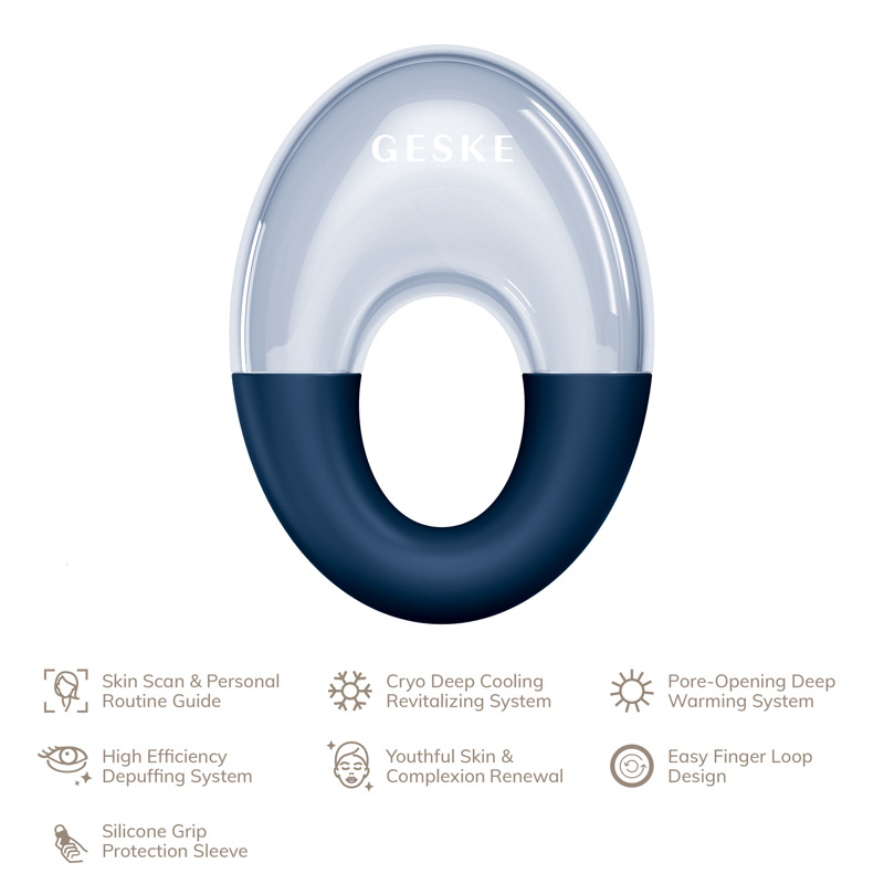 Массажер для глаз GESKE Cool&Warm Eye Massager 7в1 midnight