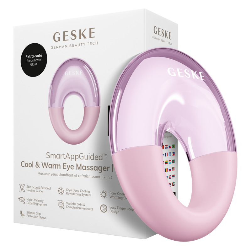 Массажер для глаз GESKE Cool&Warm Eye Massager 7в1 pink