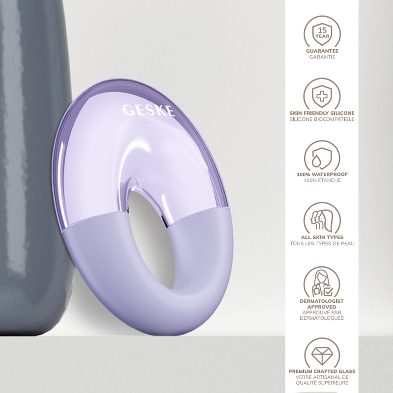 Массажер для глаз GESKE Cool&Warm Eye Massager 7в1 purple
