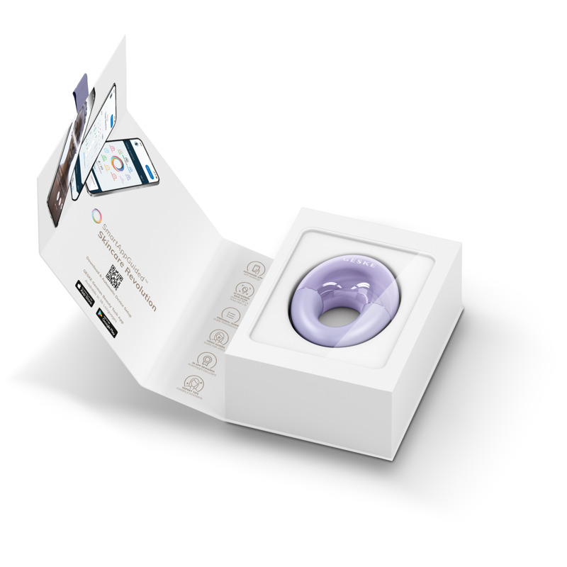 Массажер для глаз GESKE Cool&Warm Eye Massager 7в1 purple