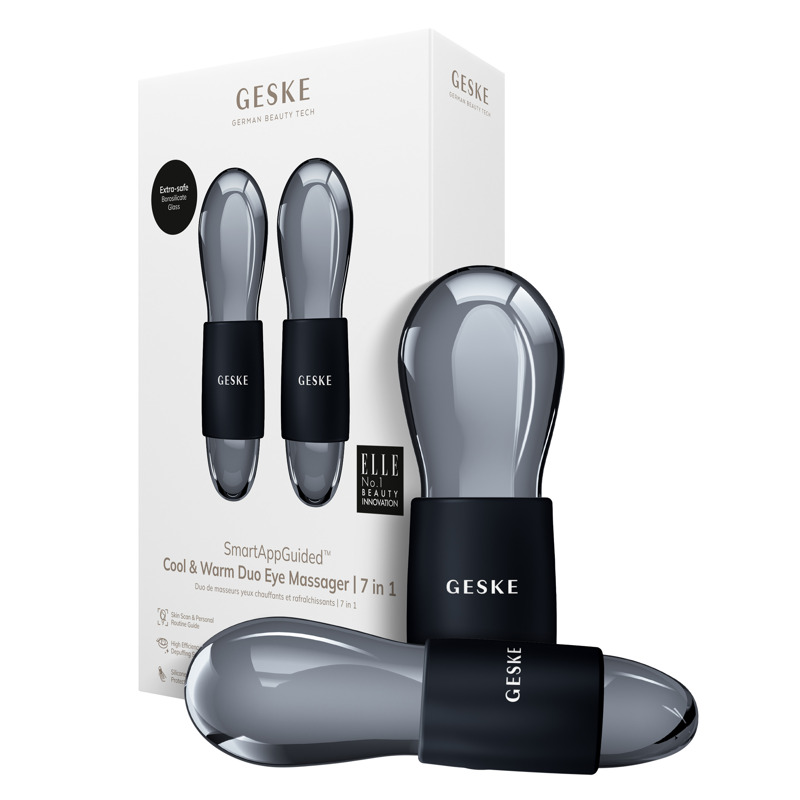 Двойной массажер для глаз GESKE Cool&Warm Duo Eye Massager 7в1 black