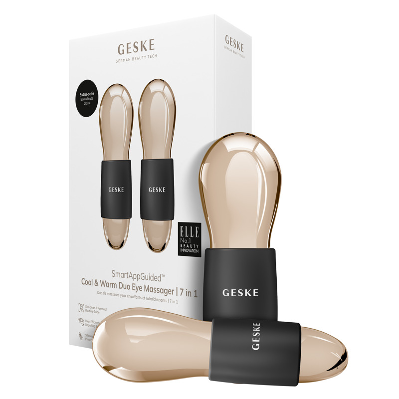 Двойной массажер для глаз GESKE Cool&Warm Duo Eye Massager 7в1 gray