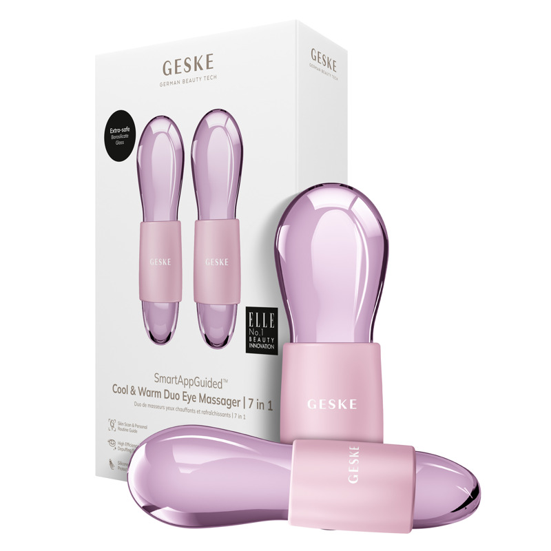 Двойной массажер для глаз GESKE Cool&Warm Duo Eye Massager 7в1 pink