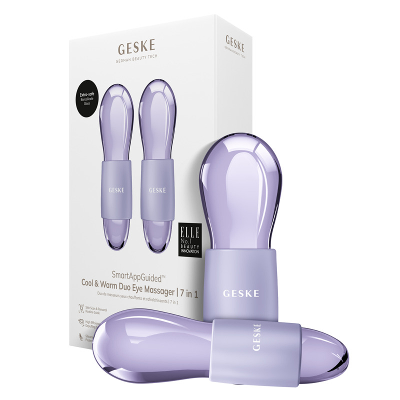 Двойной массажер для глаз GESKE Cool&Warm Duo Eye Massager 7в1 purple