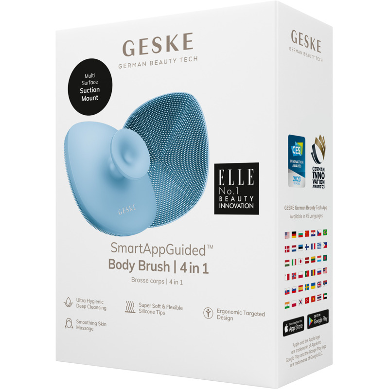 Щітка для тіла GESKE Body Brush 4в1 aquamarine