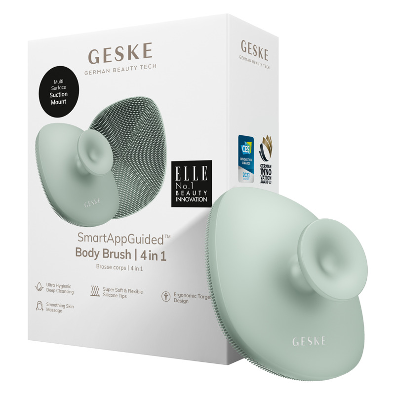 Щітка для тіла GESKE Body Brush metal 4в1 green