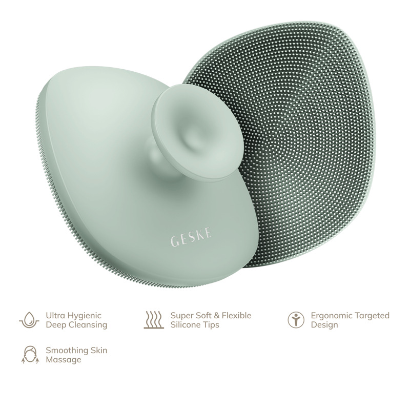 Щітка для тіла GESKE Body Brush metal 4в1 green