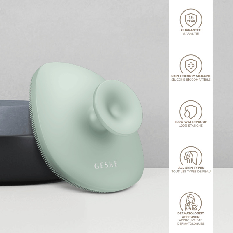 Щітка для тіла GESKE Body Brush metal 4в1 green