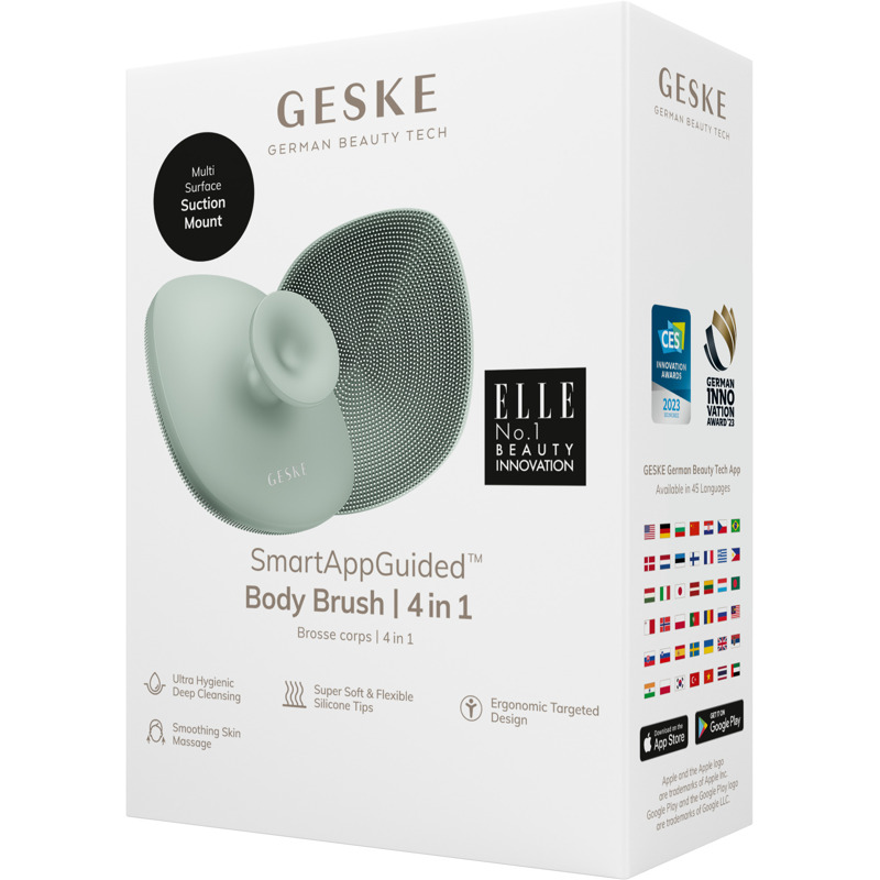 Щітка для тіла GESKE Body Brush metal 4в1 green
