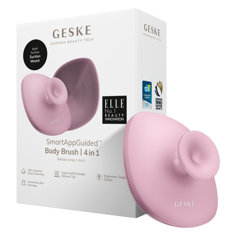 Щітка для тіла GESKE Body Brush metal 4в1 pink