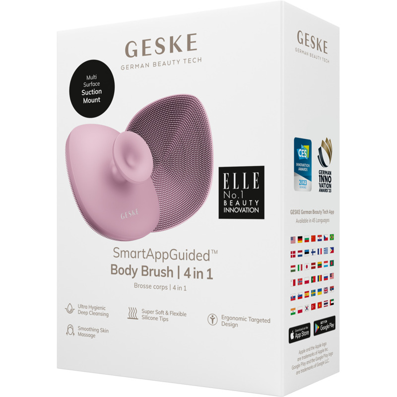 Щітка для тіла GESKE Body Brush metal 4в1 pink