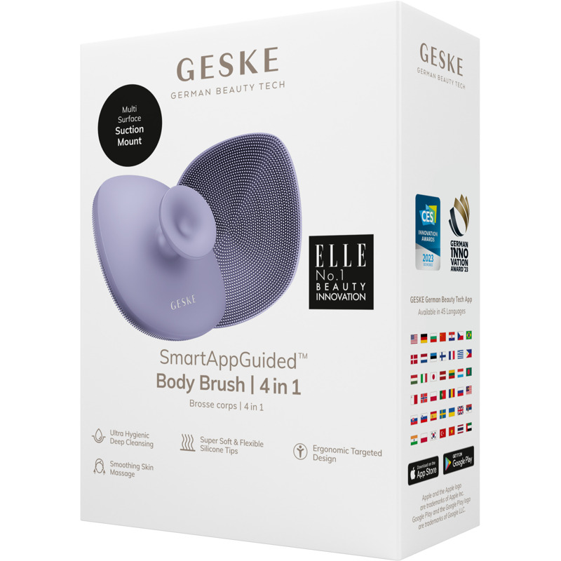 Щітка для тіла GESKE Body Brush 4в1 purple