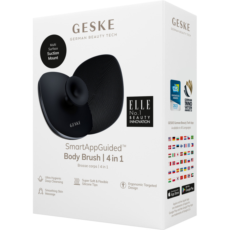 Щітка для тіла GESKE Body Brush metal 4в1 black