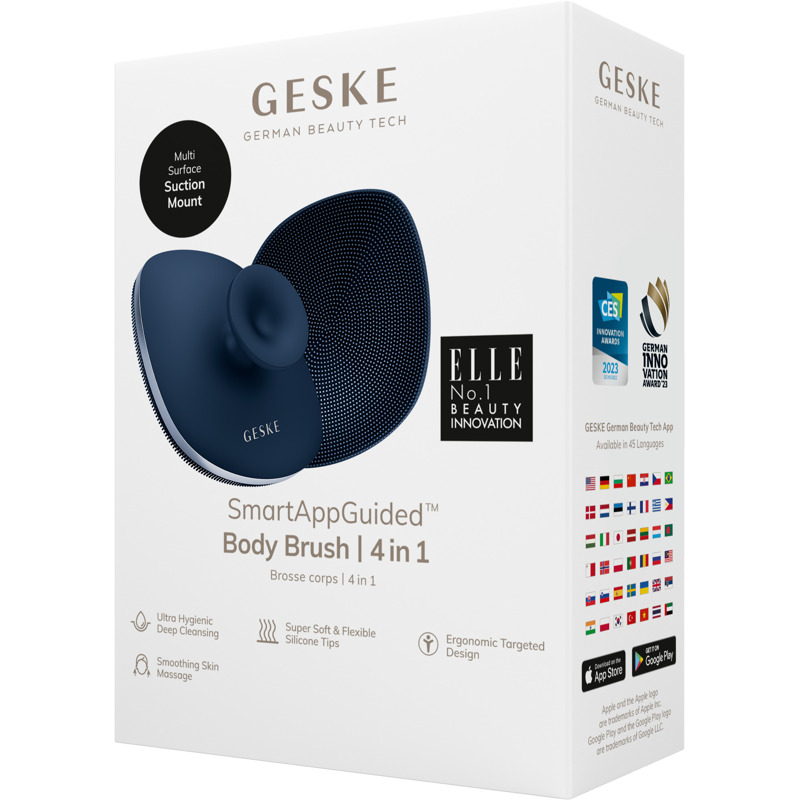 Щітка для тіла GESKE Body Brush metal 4в1 midnight