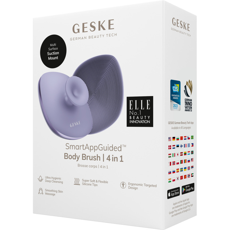 Щітка для тіла GESKE Body Brush metal 4в1 purple