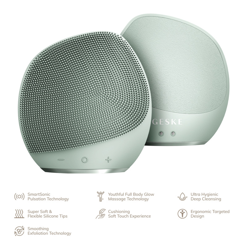 Ультразвукова щітка для тіла та інтенсивний пілінг GESKE Sonic Body Brush&Intensive Exfoliator 7в1 green Ультразвукова щітка для тіла та інтенсивний пілінг GESKE Sonic Body Brush&Intensive Exfoliator 7в1 green