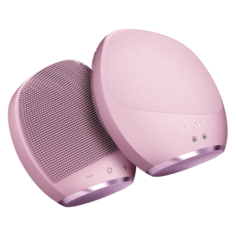 Ультразвукова щітка для тіла та інтенсивний пілінг GESKE Sonic Body Brush&Intensive Exfoliator 7в1 pink