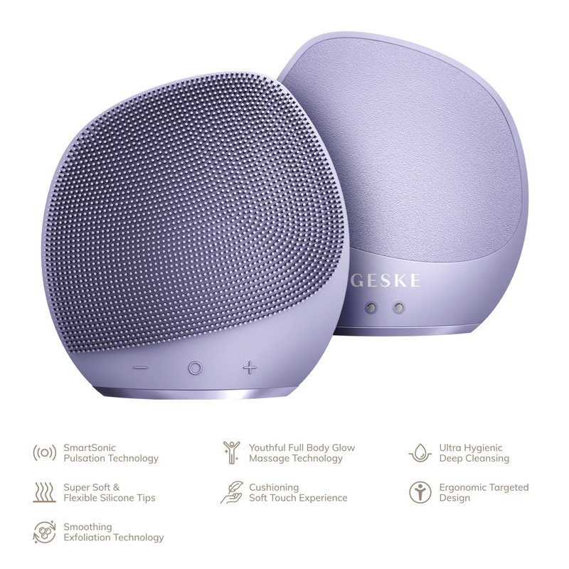 Ультразвукова щітка для тіла та інтенсивний пілінг GESKE Sonic Body Brush&Intensive Exfoliator 7в1 purple Ультразвукова щітка для тіла та інтенсивний пілінг GESKE Sonic Body Brush&Intensive Exfoliator 7в1 purple
