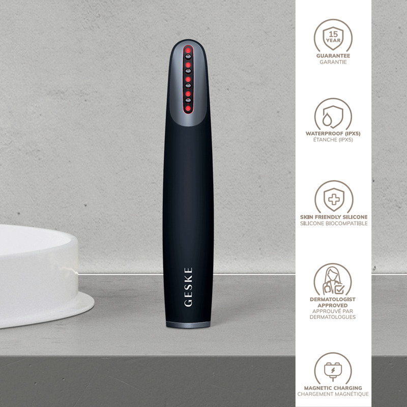 Устройство для укрепления и тонизации кожи лица GESKE Skin Firming Wand 7в1 black