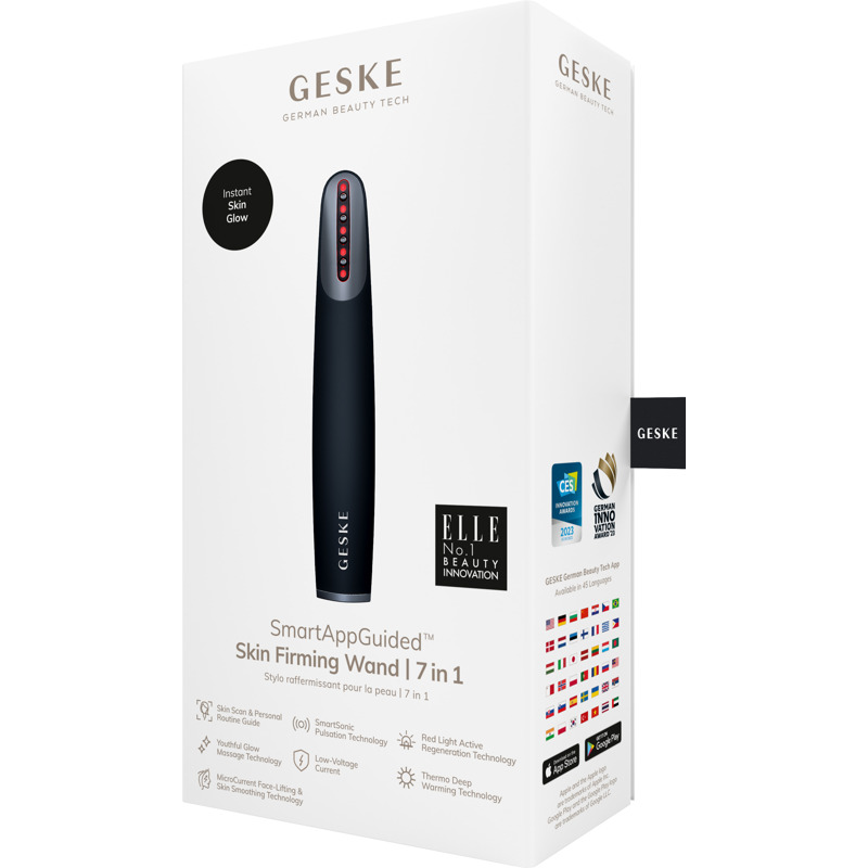 Устройство для укрепления и тонизации кожи лица GESKE Skin Firming Wand 7в1 black