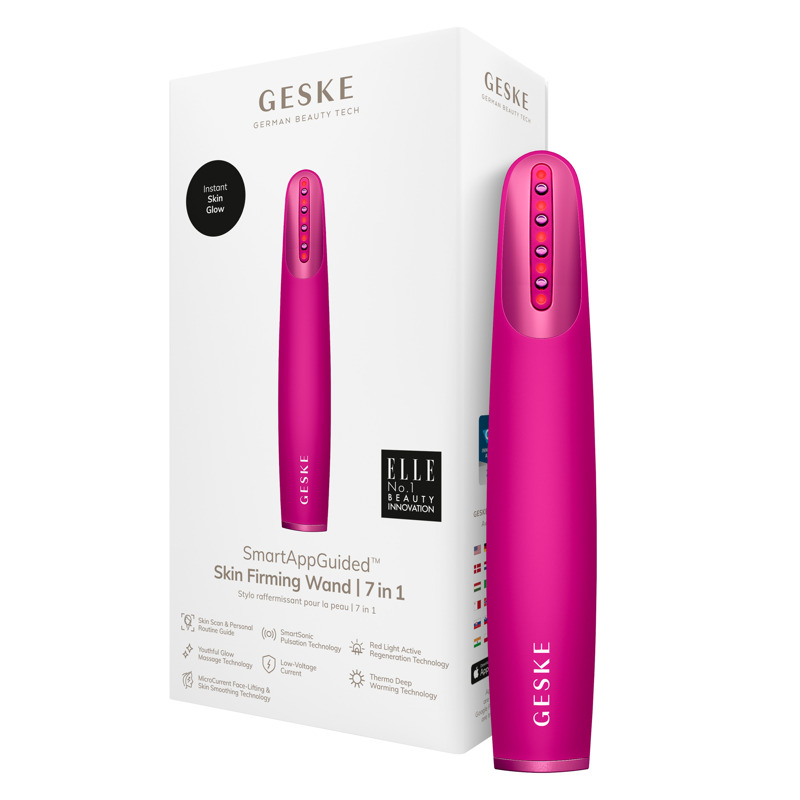 Устройство для укрепления и тонизации кожи лица GESKE Skin Firming Wand 7в1 magenta