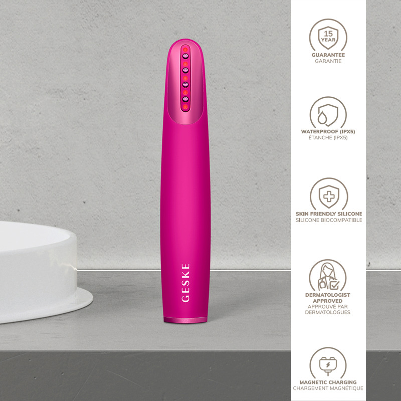 Устройство для укрепления и тонизации кожи лица GESKE Skin Firming Wand 7в1 magenta