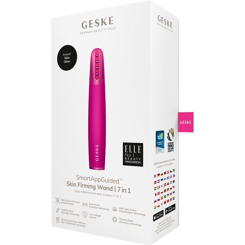 Устройство для укрепления и тонизации кожи лица GESKE Skin Firming Wand 7в1 magenta