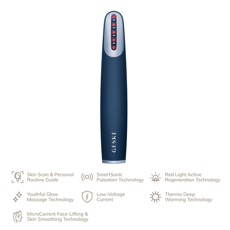 Устройство для укрепления и тонизации кожи лица GESKE Skin Firming Wand 7в1 midnight