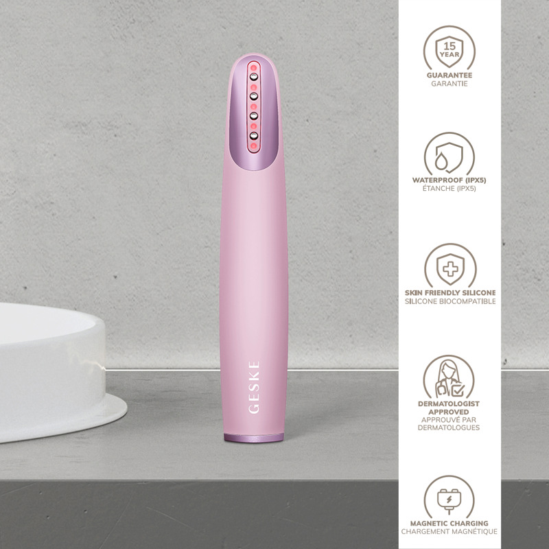 Устройство для укрепления и тонизации кожи лица GESKE Skin Firming Wand 7в1 pink