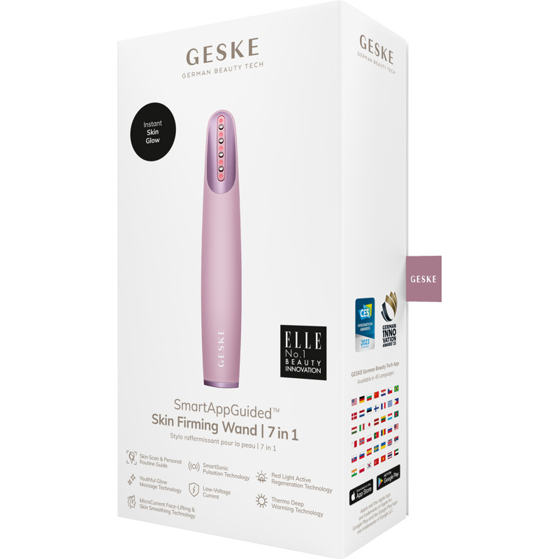 Устройство для укрепления и тонизации кожи лица GESKE Skin Firming Wand 7в1 pink